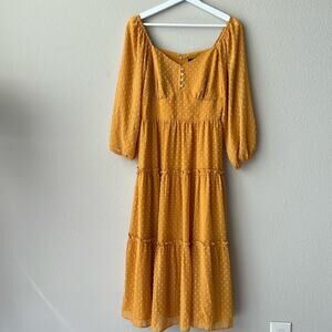 J Crew Tiered Midi Dress, Size 4